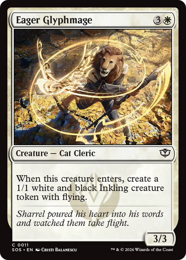 Eager Glyphmage [Secrets of Strixhaven] | Card Citadel