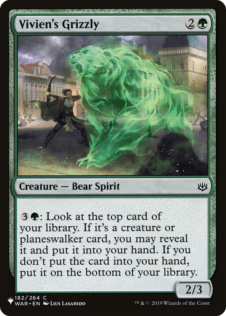 Vivien's Grizzly [The List Reprints] | Card Citadel