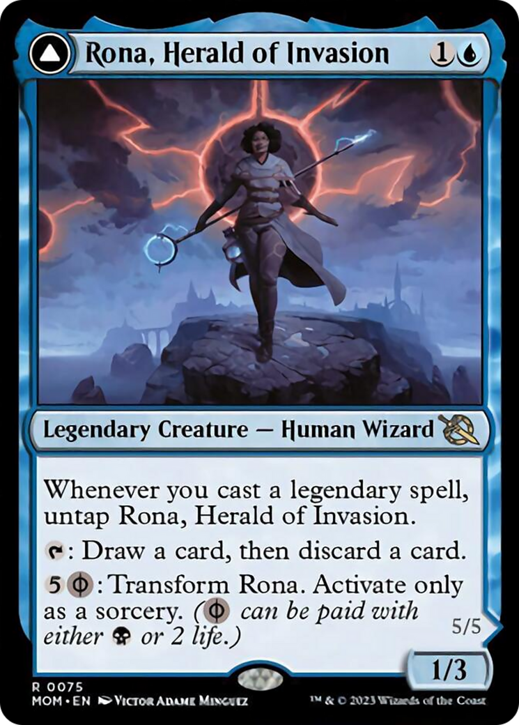 Rona, Herald of Invasion // Rona, Tolarian Obliterator [March of the Machine] | Card Citadel