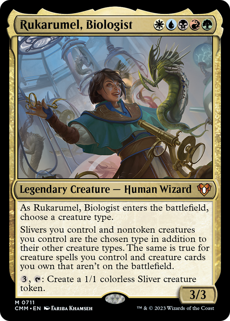 Rukarumel, Biologist [Commander Masters] | Card Citadel