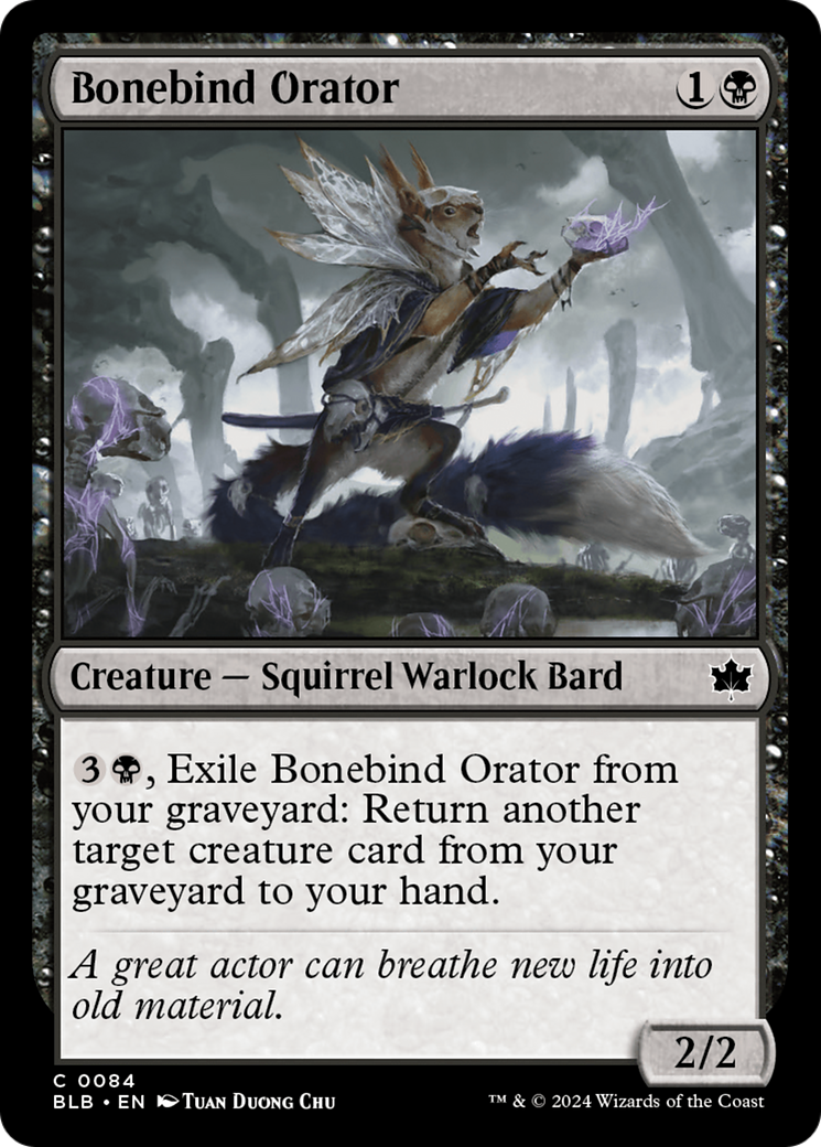 Bonebind Orator [Bloomburrow] | Card Citadel