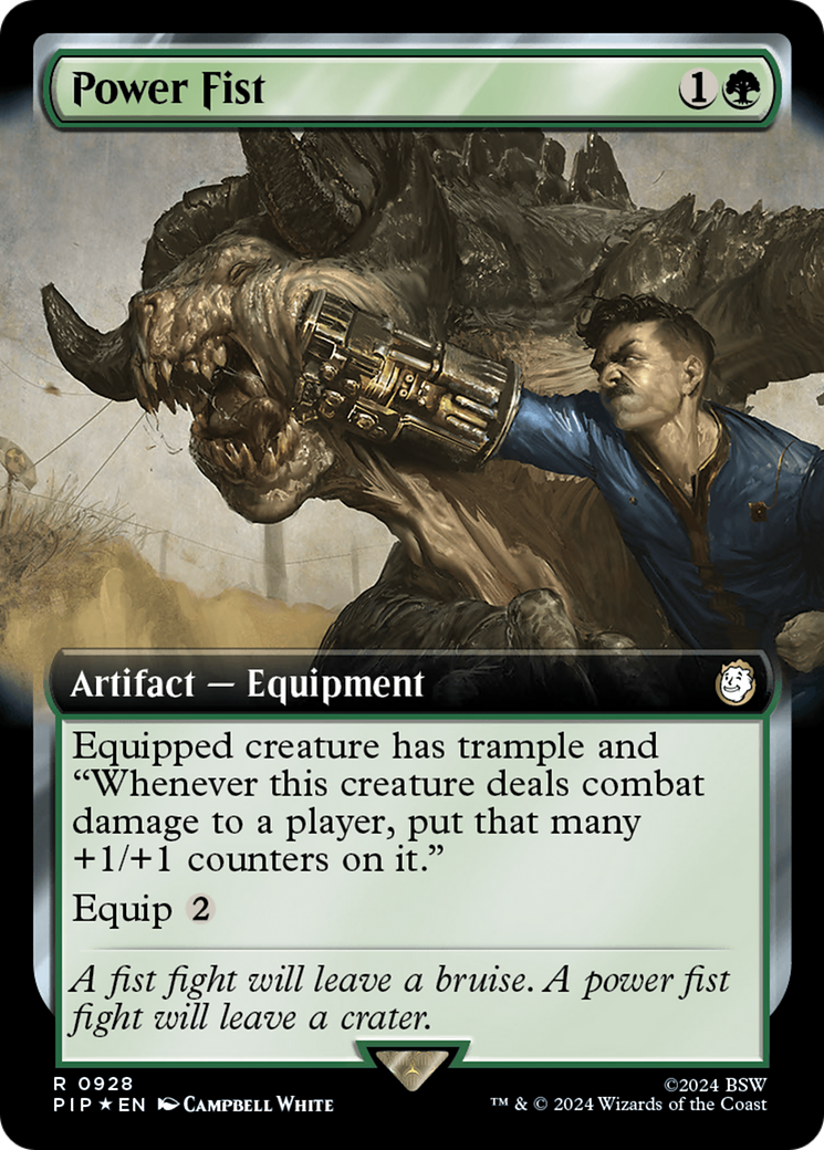 Power Fist (Extended Art) (Surge Foil) [Fallout] | Card Citadel