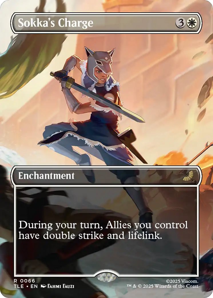 Sokka's Charge (Borderless) [Avatar: The Last Airbender: Eternal-Legal] | Card Citadel