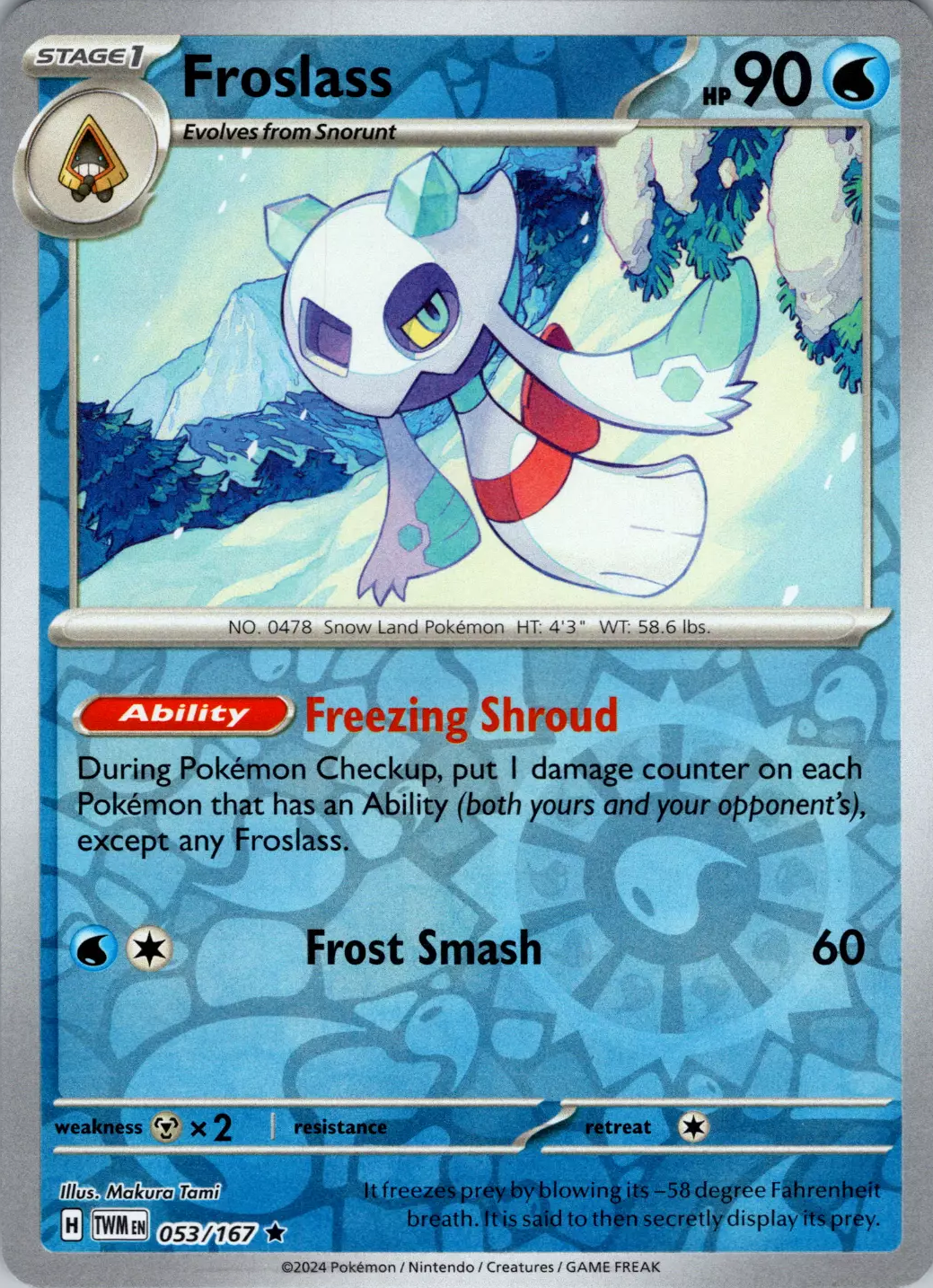Froslass (053/167) [Scarlet & Violet: Twilight Masquerade] | Card Citadel