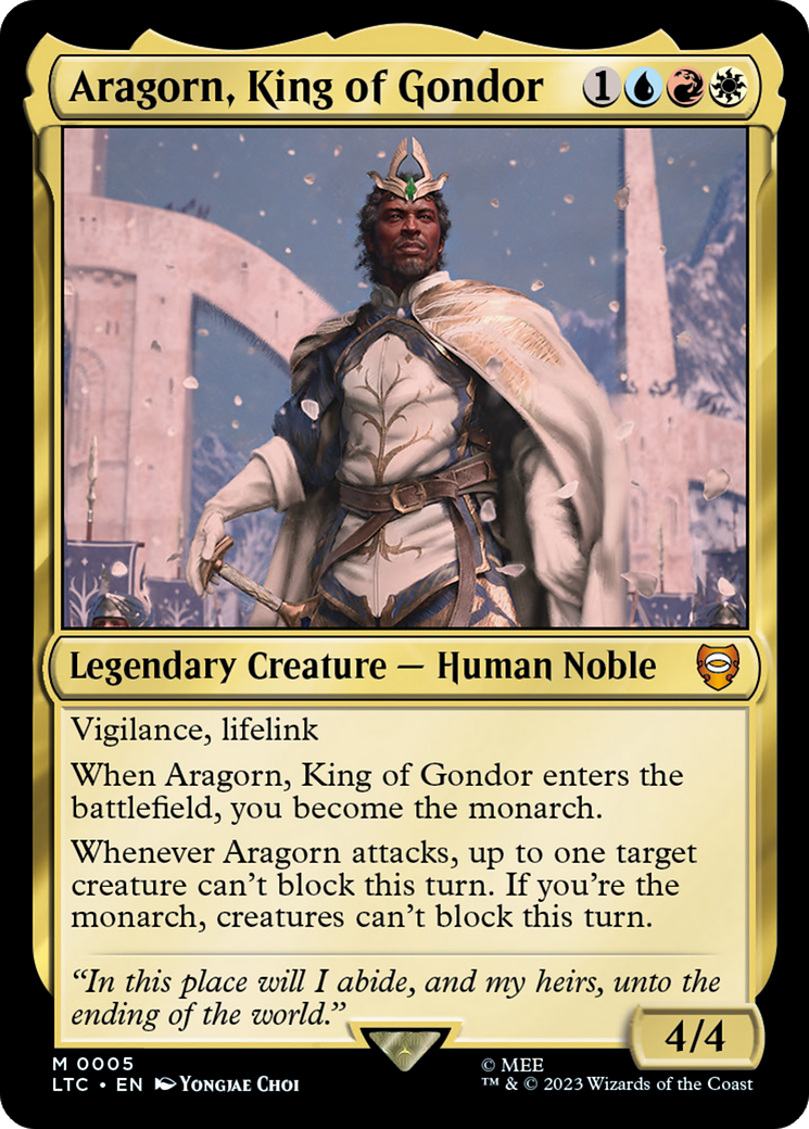 Aragorn, King of Gondor [The Lord of the Rings: Tales of Middle-Earth Commander] | Card Citadel