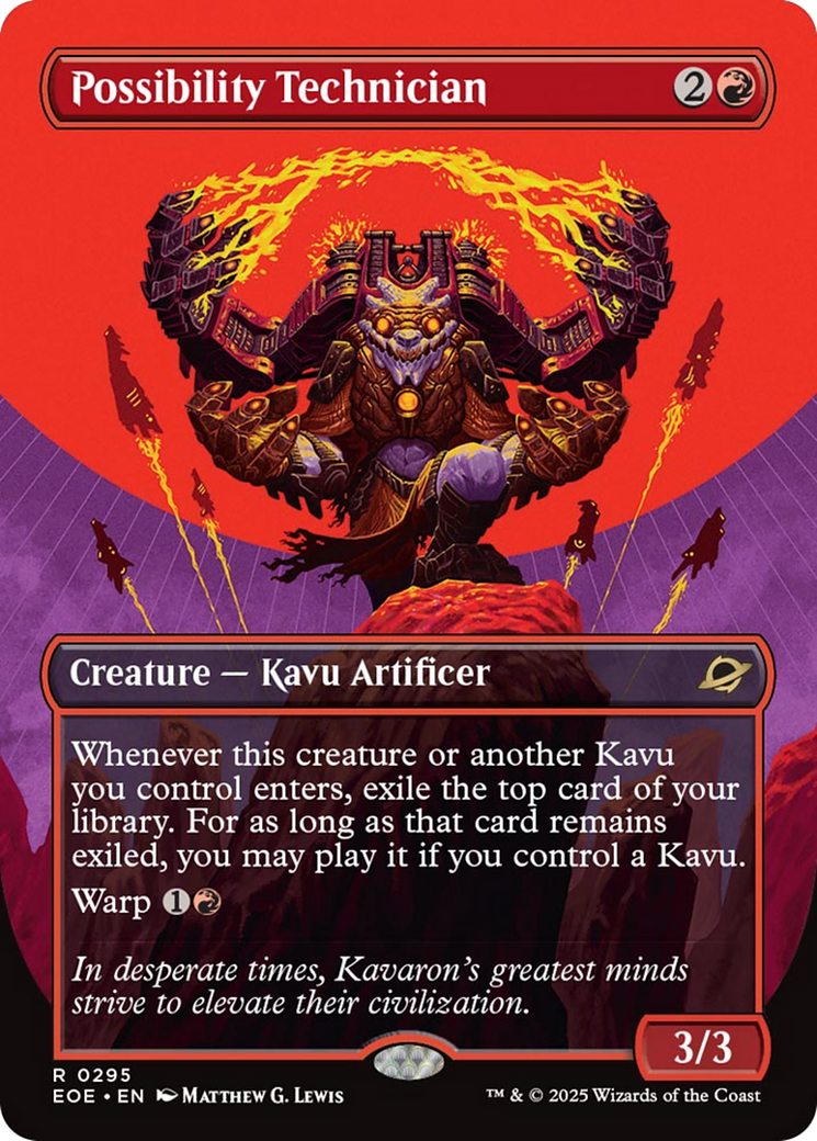 Possibility Technician (Borderless) [Edge of Eternities] | Card Citadel