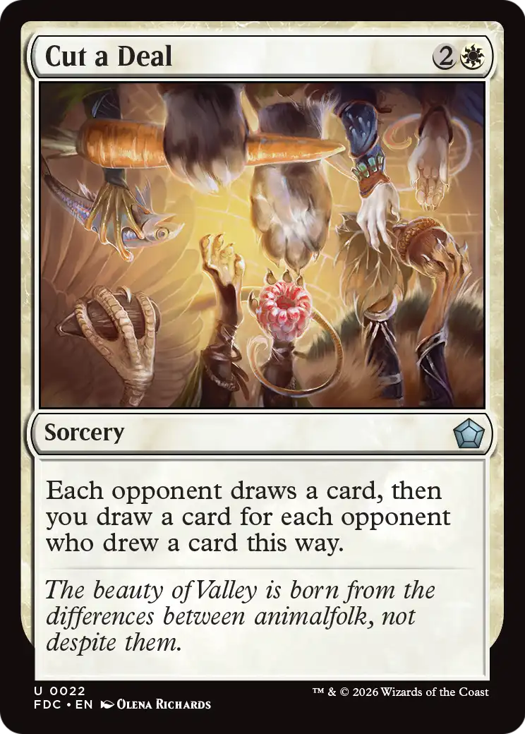 Cut a Deal [Foundations Commander] | Card Citadel