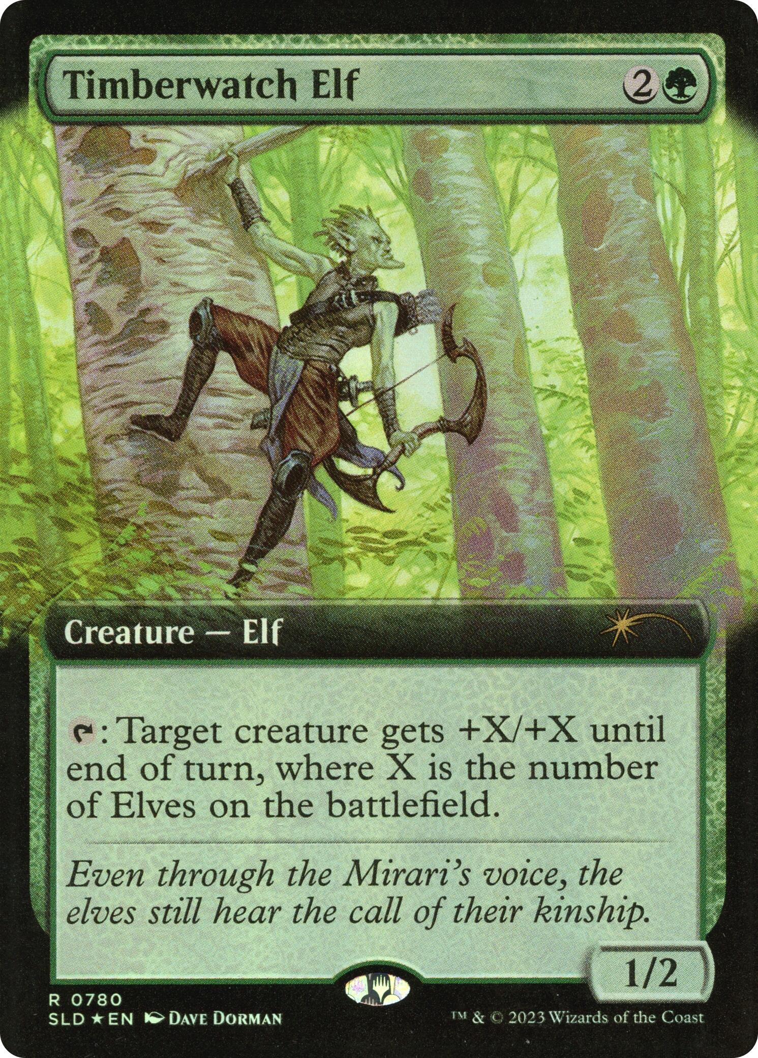 Timberwatch Elf (Extended Art) [Secret Lair Drop Series] | Card Citadel