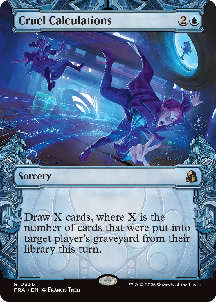 Cruel Calculations (Showcase) [Reality Fracture] | Card Citadel