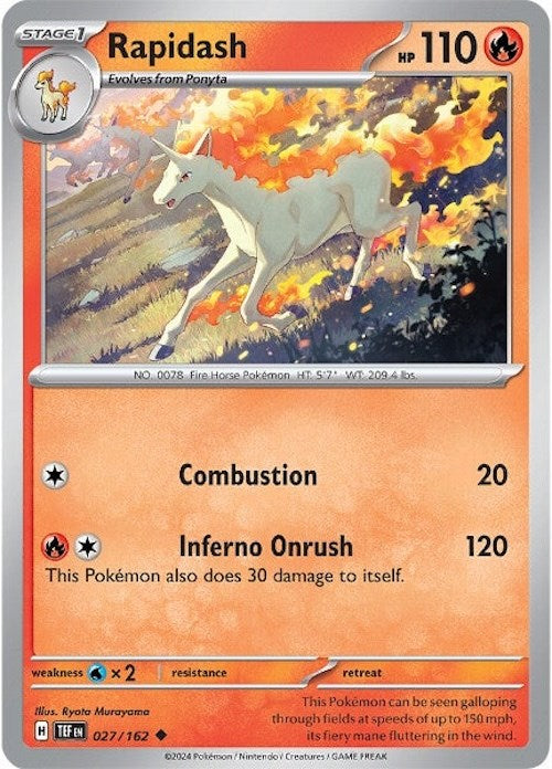 Rapidash (027/162) [Scarlet & Violet: Temporal Forces] | Card Citadel