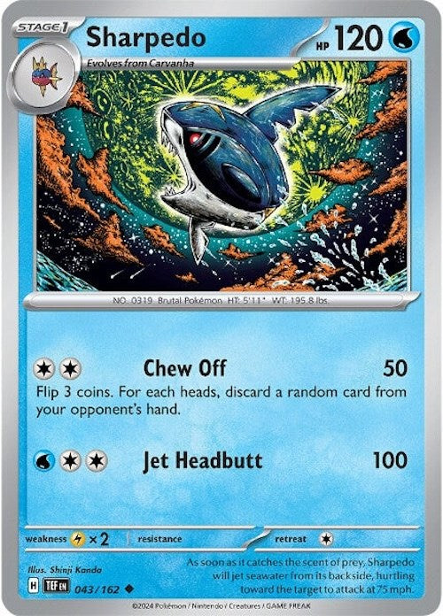 Sharpedo (043/162) [Scarlet & Violet: Temporal Forces] | Card Citadel