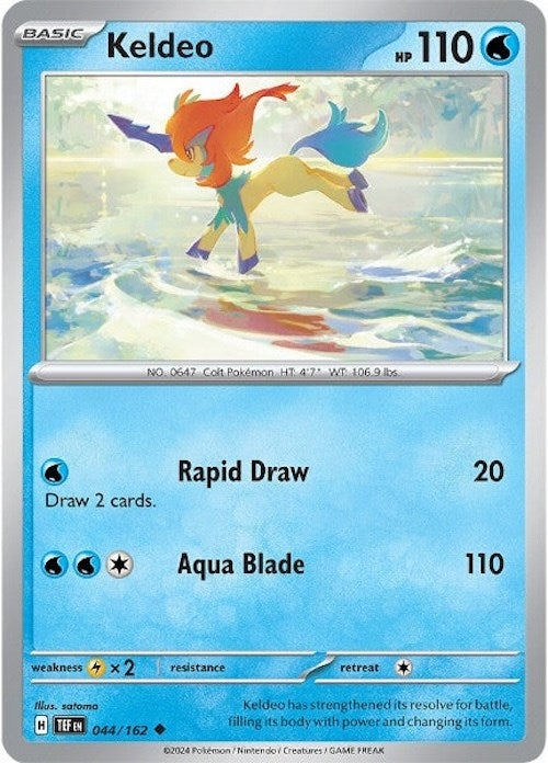 Keldeo (044/162) [Scarlet & Violet: Temporal Forces] | Card Citadel