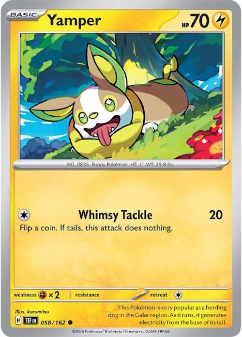 Yamper (058/162) [Scarlet & Violet: Temporal Forces] | Card Citadel