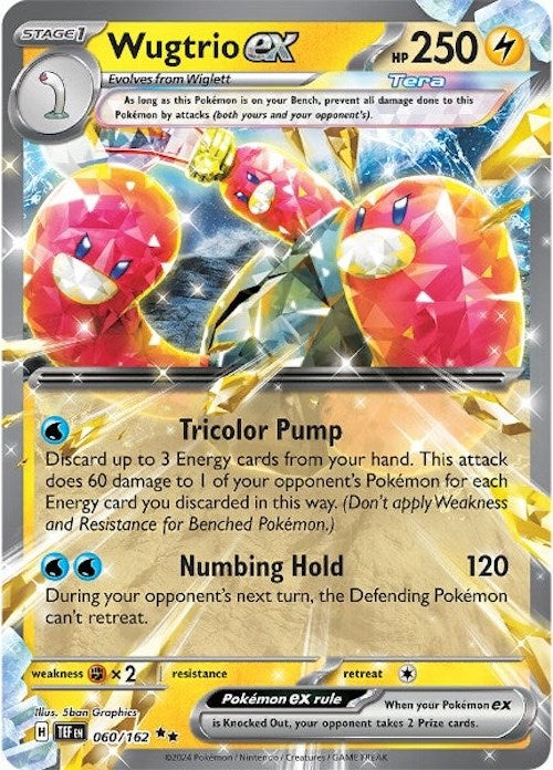 Wugtrio ex (060/162) [Scarlet & Violet: Temporal Forces] | Card Citadel