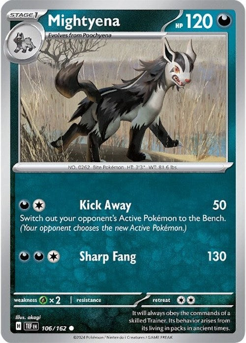 Mightyena (106/162) [Scarlet & Violet: Temporal Forces] | Card Citadel