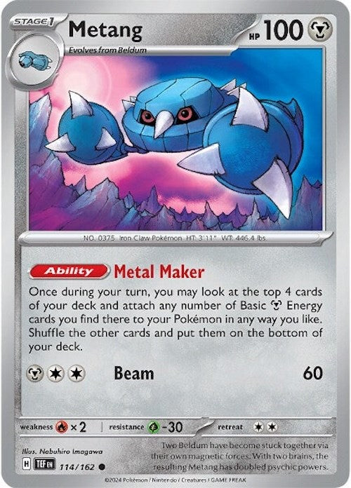 Metang (114/162) [Scarlet & Violet: Temporal Forces] | Card Citadel