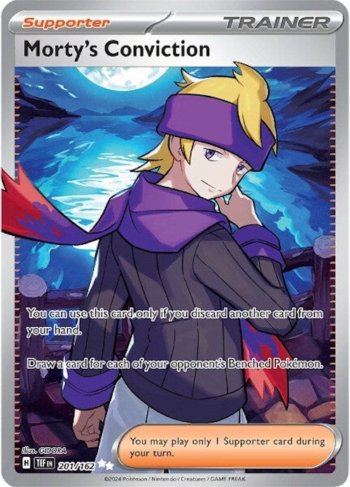 Morty's Conviction (201/162) [Scarlet & Violet: Temporal Forces] | Card Citadel