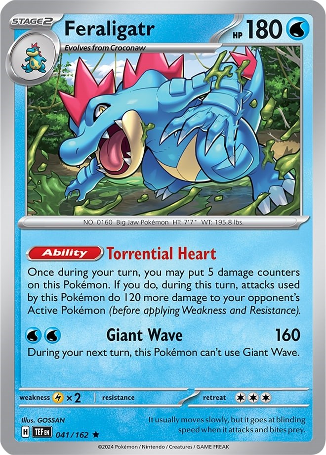 Feraligatr (041/162) (Theme Deck Exclusive) [Scarlet & Violet: Temporal Forces] | Card Citadel