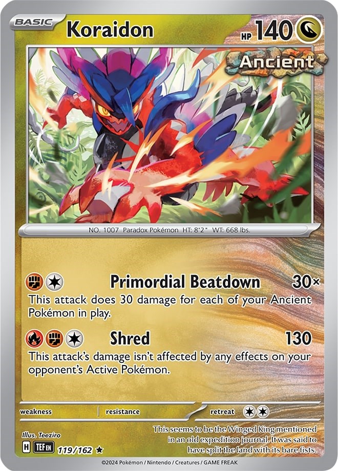 Koraidon (119/162) (Theme Deck Exclusive) [Scarlet & Violet: Temporal Forces] | Card Citadel