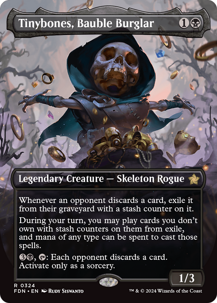 Tinybones, Bauble Burglar (Borderless) [Foundations] | Card Citadel