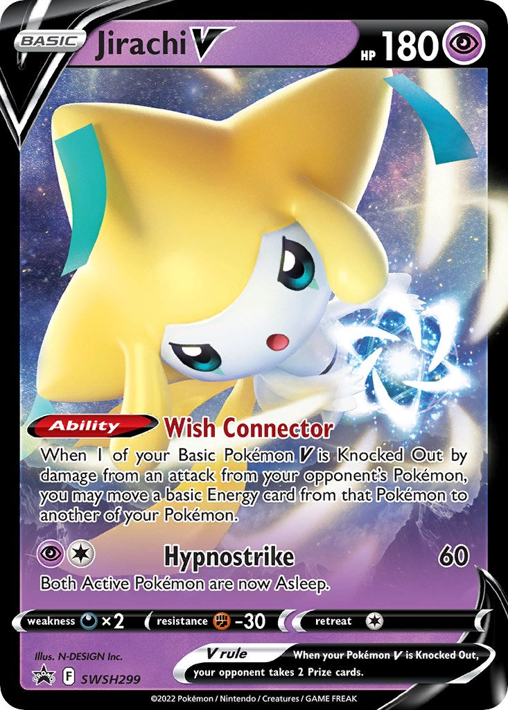 Jirachi V (SWSH299) [Sword & Shield: Black Star Promos] | Card Citadel