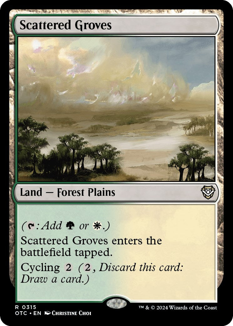 Scattered Groves [Outlaws of Thunder Junction Commander] | Card Citadel