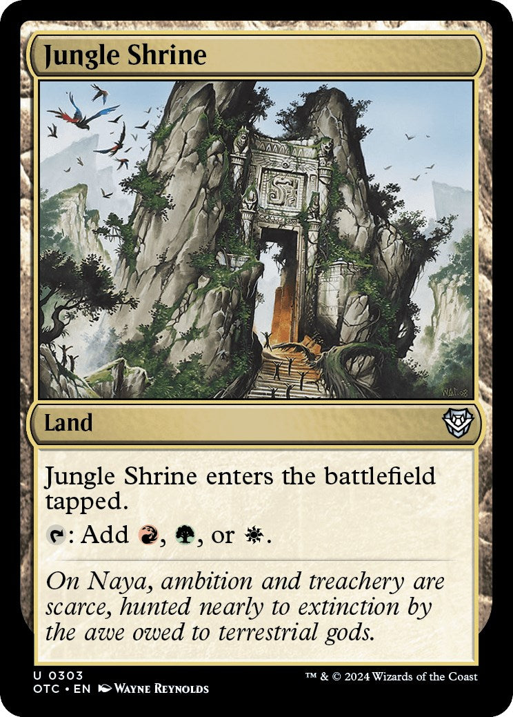 Jungle Shrine [Outlaws of Thunder Junction Commander] | Card Citadel