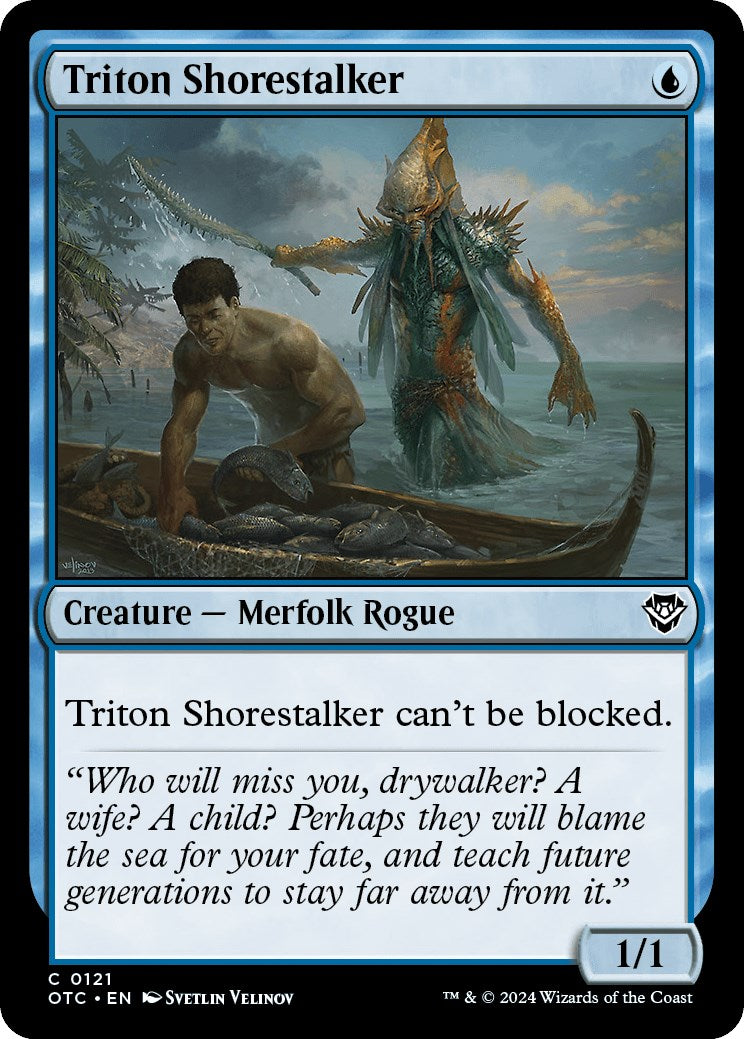 Triton Shorestalker [Outlaws of Thunder Junction Commander] | Card Citadel