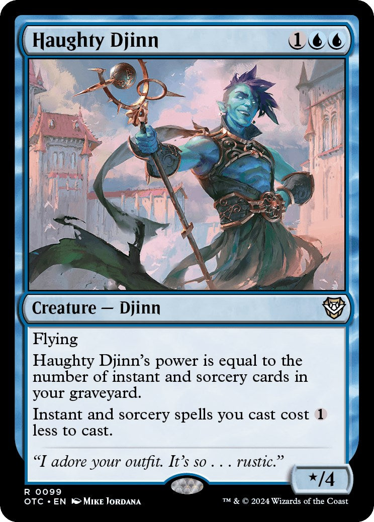 Haughty Djinn [Outlaws of Thunder Junction Commander] | Card Citadel