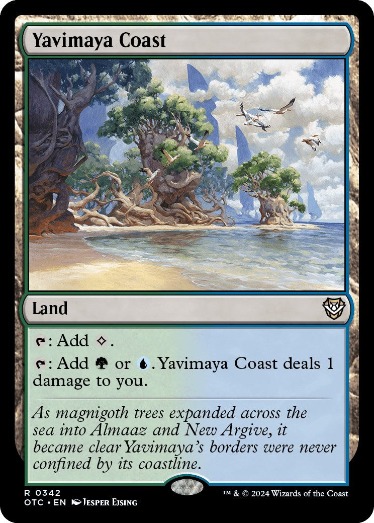 Yavimaya Coast [Outlaws of Thunder Junction Commander] | Card Citadel