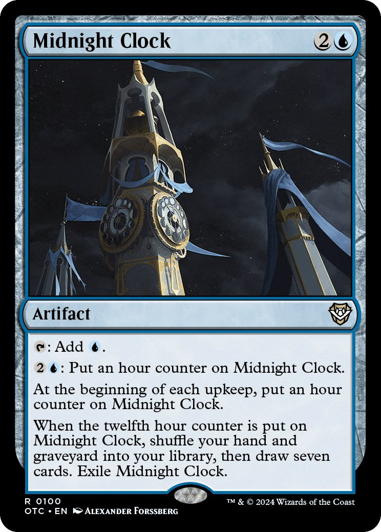 Midnight Clock [Outlaws of Thunder Junction Commander] | Card Citadel