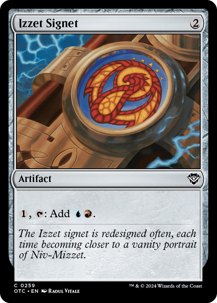 Izzet Signet [Outlaws of Thunder Junction Commander] | Card Citadel