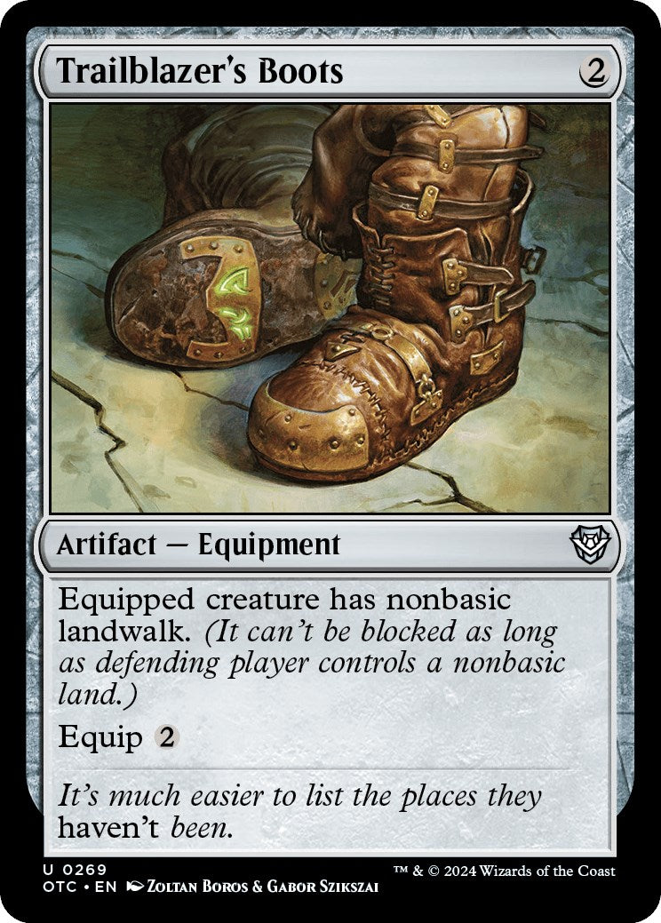 Trailblazer's Boots [Outlaws of Thunder Junction Commander] | Card Citadel