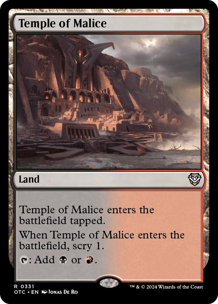 Temple of Malice [Outlaws of Thunder Junction Commander] | Card Citadel