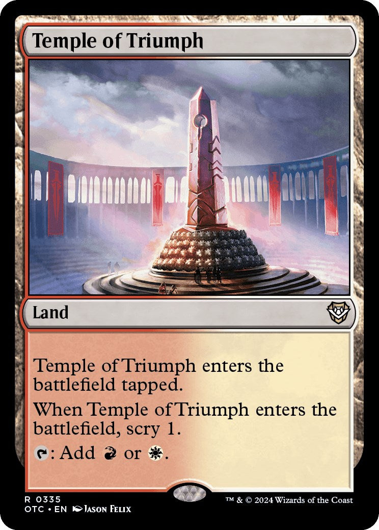 Temple of Triumph [Outlaws of Thunder Junction Commander] | Card Citadel