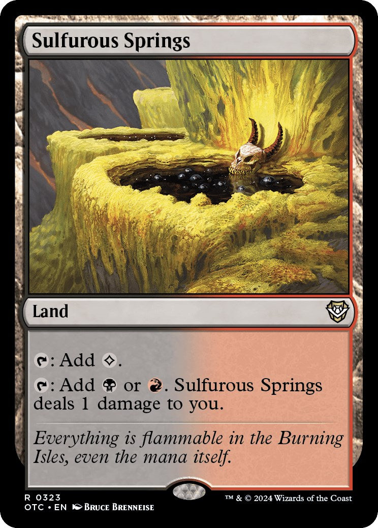 Sulfurous Springs [Outlaws of Thunder Junction Commander] | Card Citadel