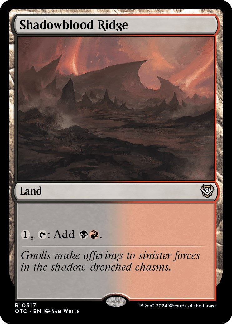 Shadowblood Ridge [Outlaws of Thunder Junction Commander] | Card Citadel