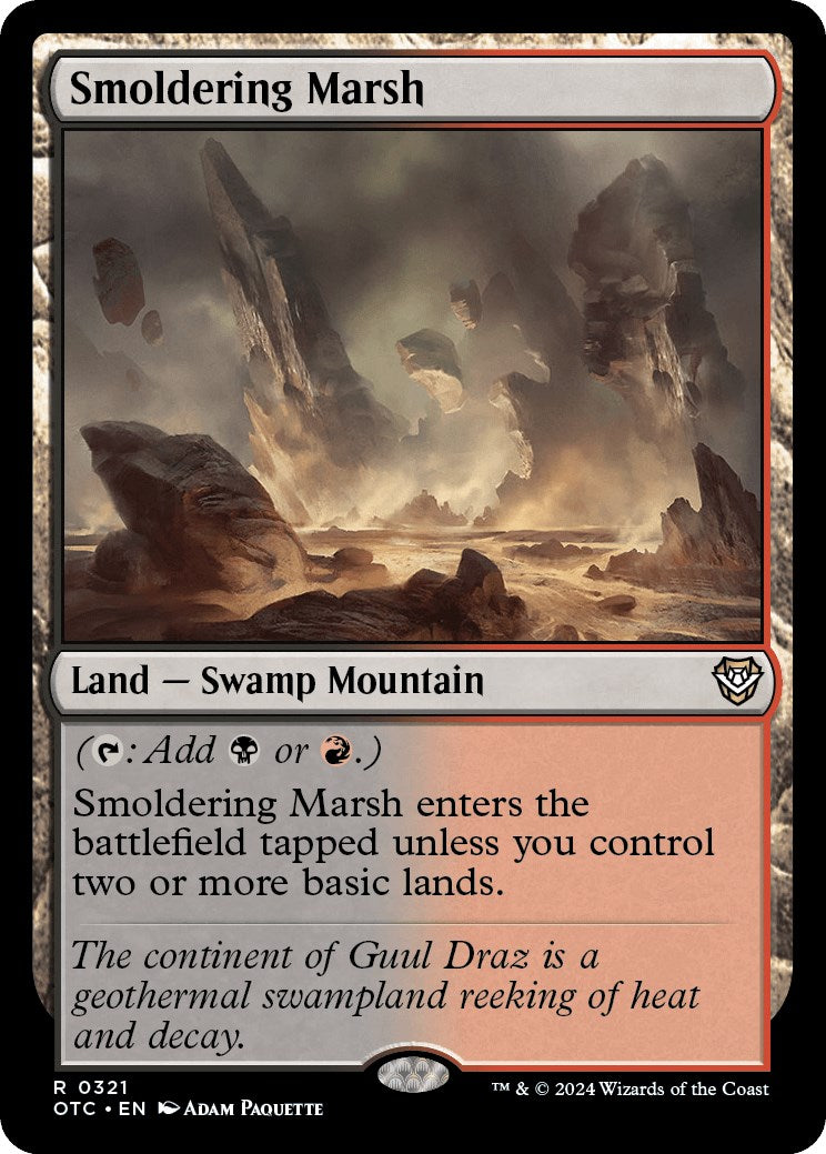 Smoldering Marsh [Outlaws of Thunder Junction Commander] | Card Citadel