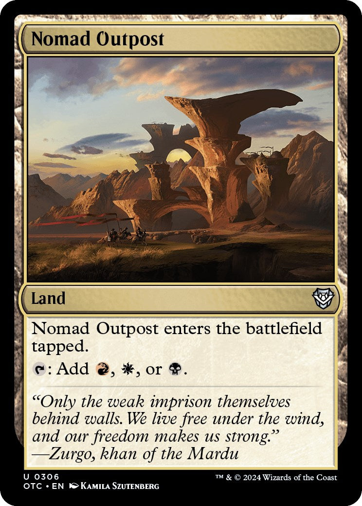 Nomad Outpost [Outlaws of Thunder Junction Commander] | Card Citadel