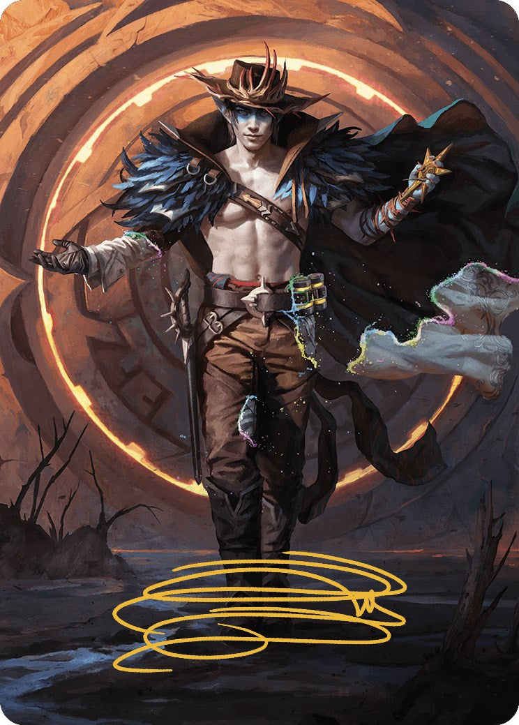 Oko, the Ringleader Art Card (29/54) (Gold-Stamped Signature) [Outlaws of Thunder Junction Art Series] | Card Citadel