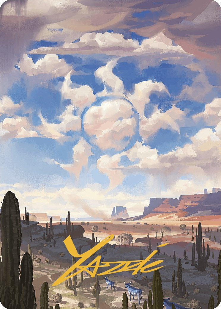 Plains Art Card (Gold-Stamped Signature) [Outlaws of Thunder Junction Art Series] | Card Citadel