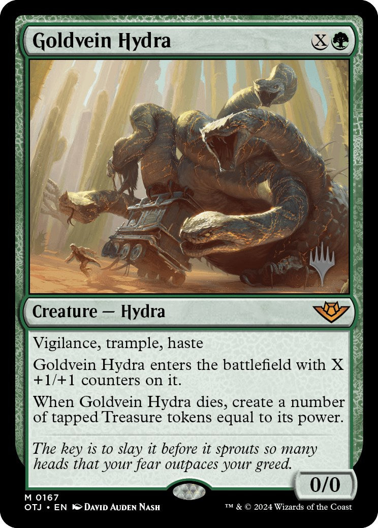 Goldvein Hydra (Promo Pack) [Outlaws of Thunder Junction Promos] | Card Citadel