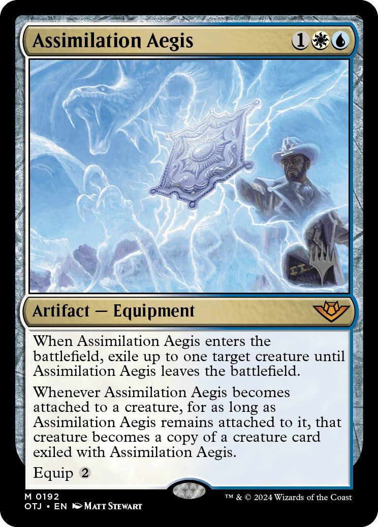 Assimilation Aegis (Promo Pack) [Outlaws of Thunder Junction Promos] | Card Citadel