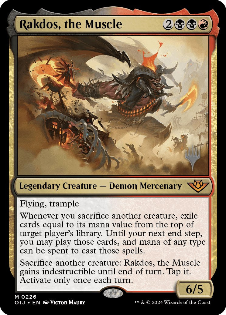 Rakdos, the Muscle (Promo Pack) [Outlaws of Thunder Junction Promos] | Card Citadel