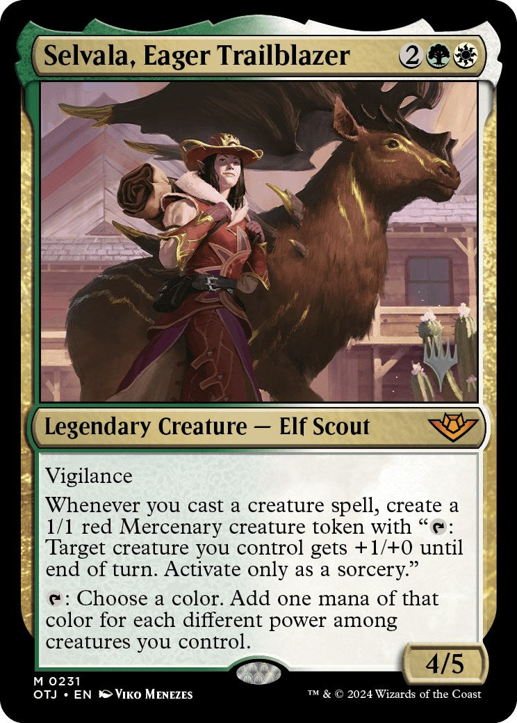 Selvala, Eager Trailblazer (Promo Pack) [Outlaws of Thunder Junction Promos] | Card Citadel