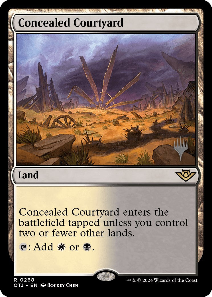 Concealed Courtyard (Promo Pack) [Outlaws of Thunder Junction Promos] | Card Citadel