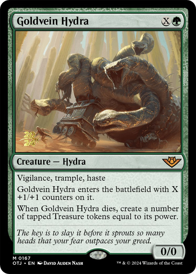 Goldvein Hydra [Outlaws of Thunder Junction Prerelease Promos] | Card Citadel