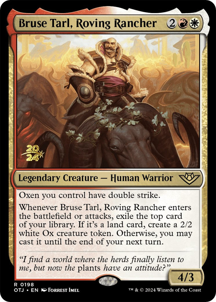 Bruse Tarl, Roving Rancher [Outlaws of Thunder Junction Prerelease Promos] | Card Citadel