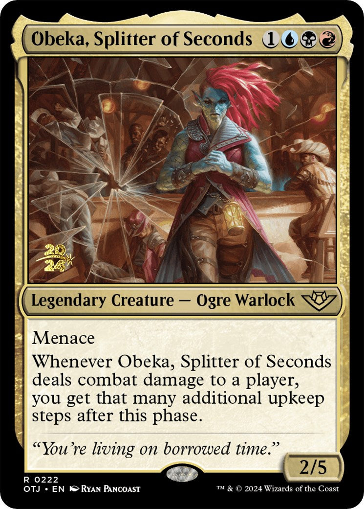 Obeka, Splitter of Seconds [Outlaws of Thunder Junction Prerelease Promos] | Card Citadel