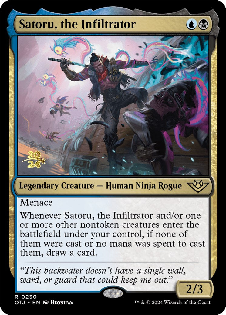 Satoru, the Infiltrator [Outlaws of Thunder Junction Prerelease Promos] | Card Citadel